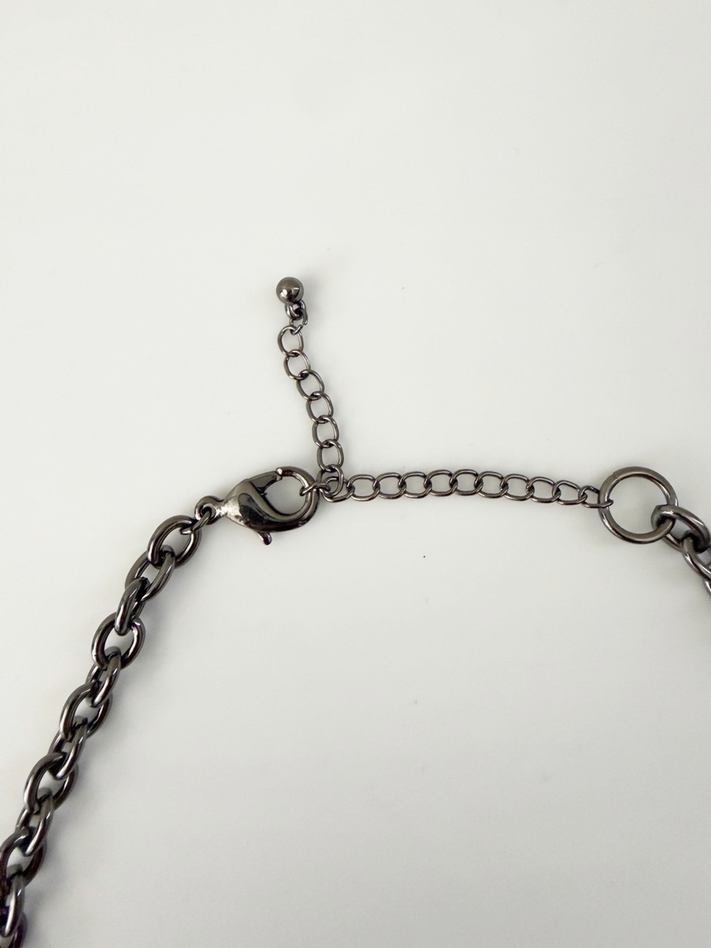 Chunky Chain Links Gun Metal Color Necklace - Picture 4 of 7